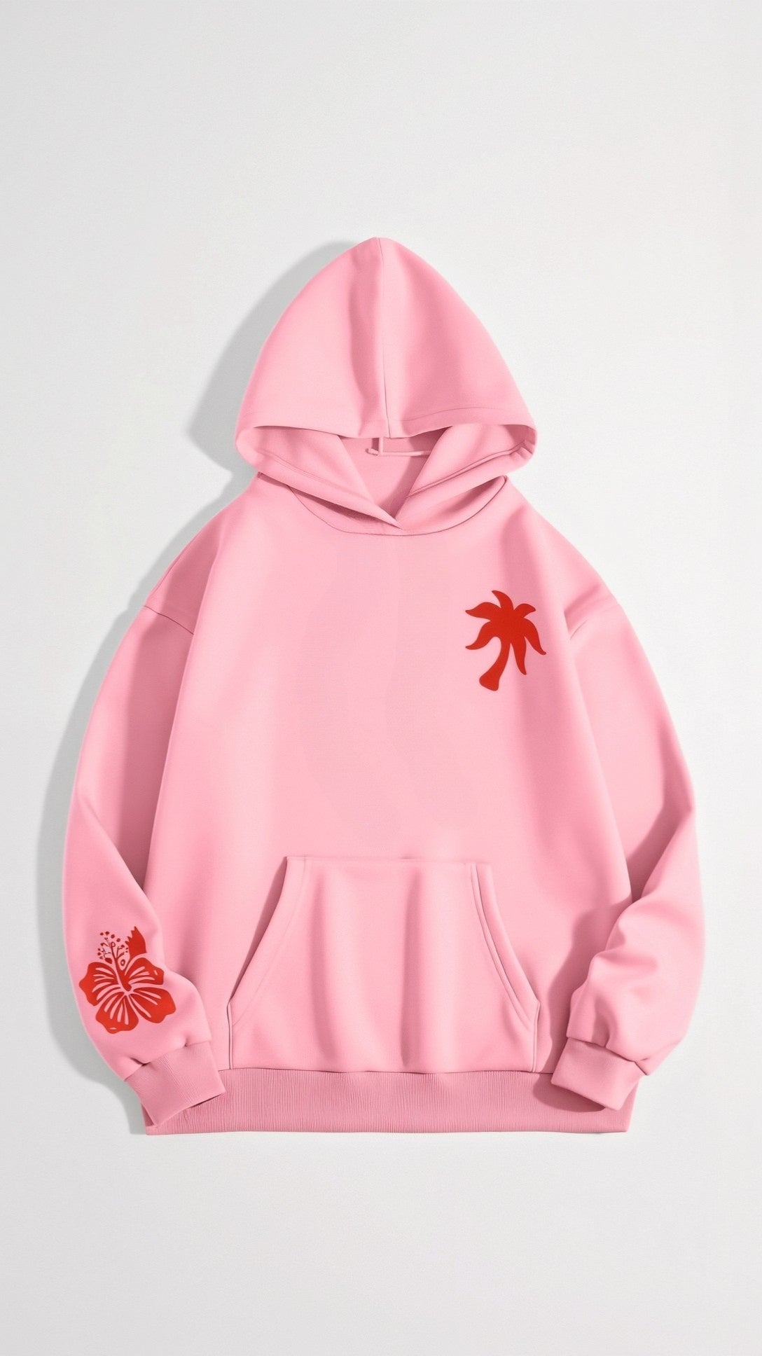 Embroidered Oversized Hooded Sweatshirt