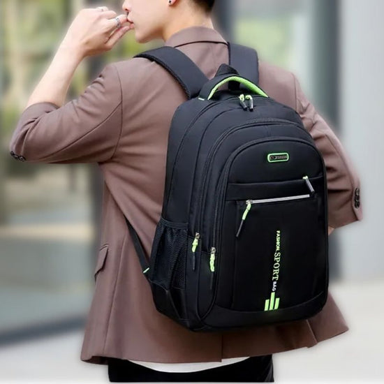 Waterproof Oxford Backpack with Multiple Compartments
