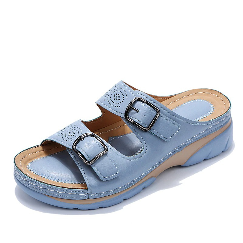 Wide Fit Orthopedic Sandals with PU Cushioned Sole