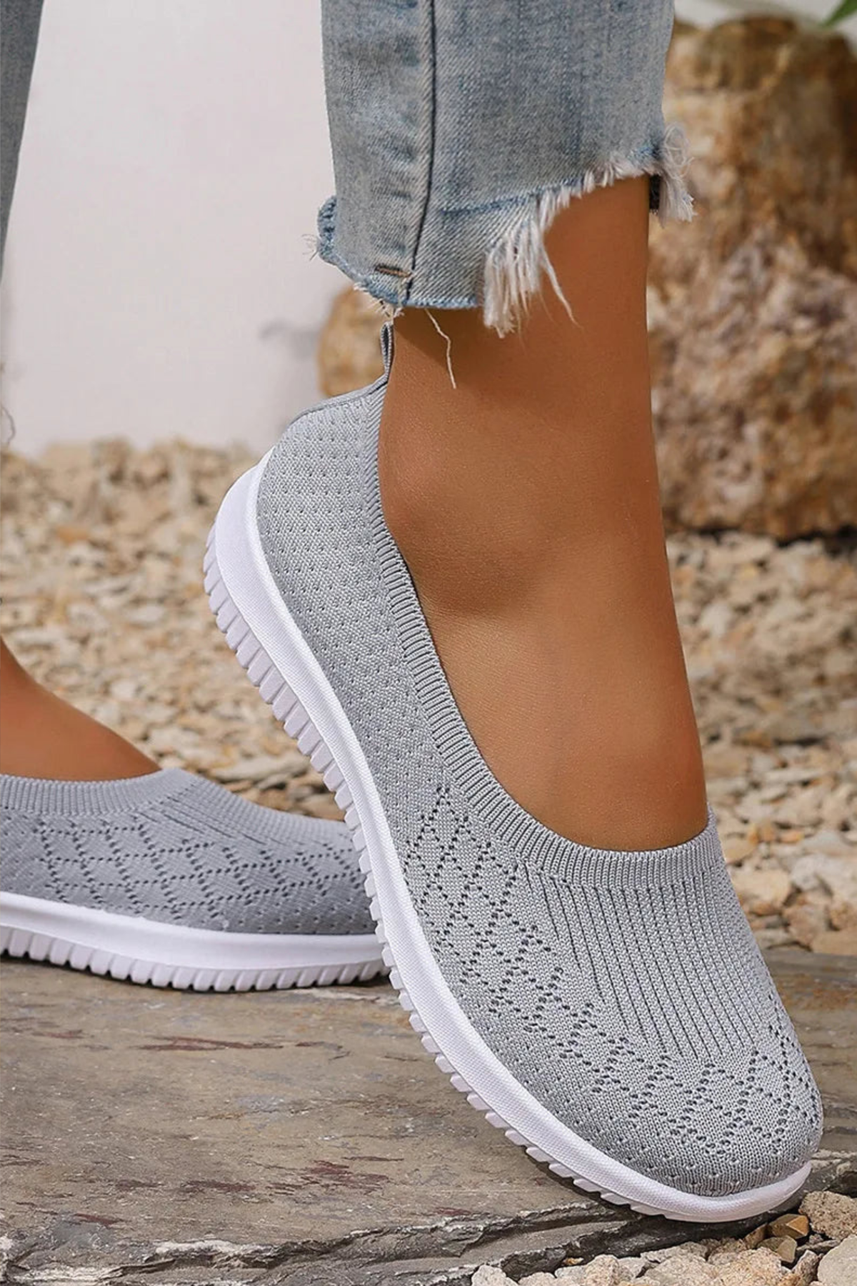 Breathable Slip-On Walking Sneakers