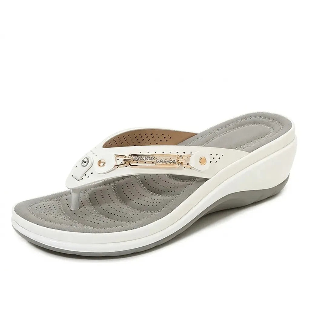 Orthopedic Women's Slip-On Slippers with Contoured Footbed