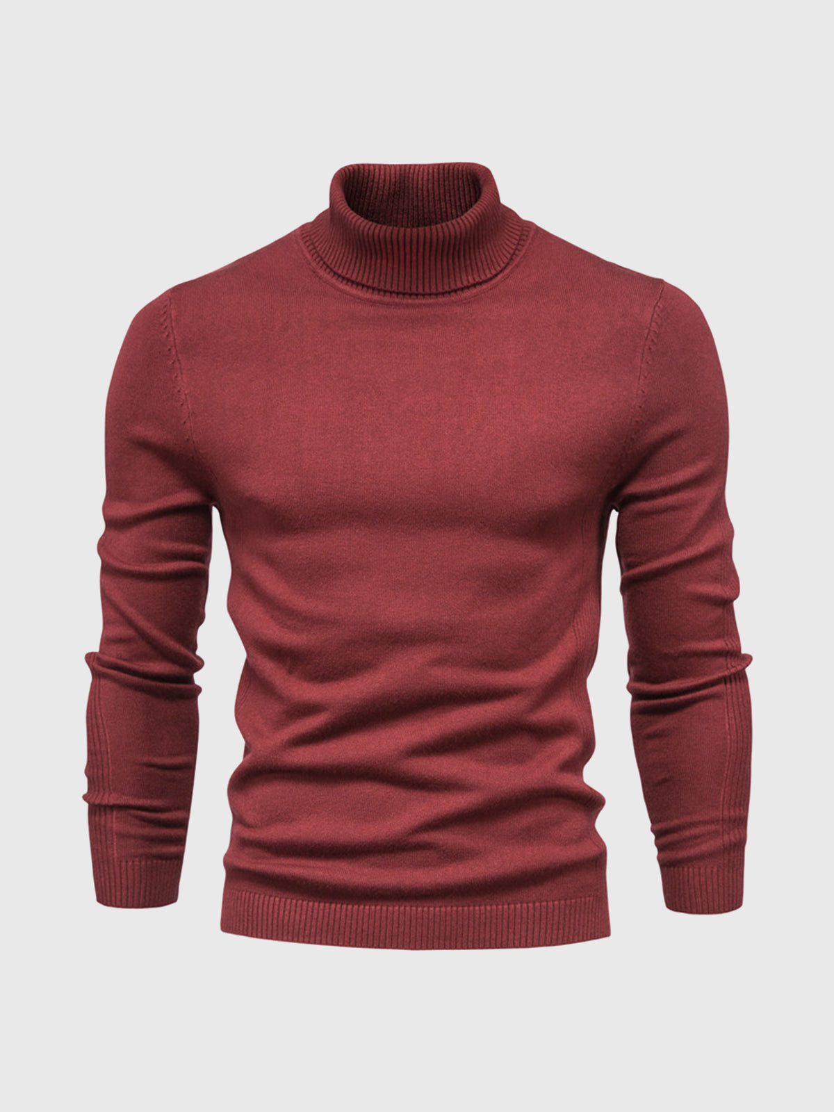 Soft Washable Cotton Turtleneck Sweater