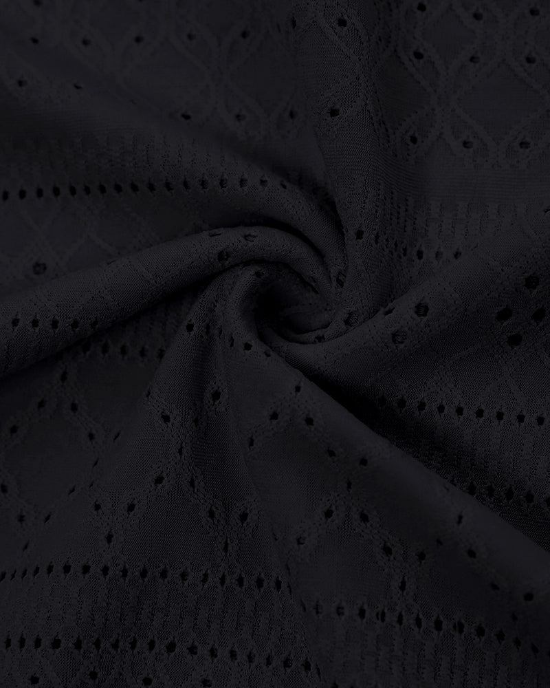 Ruched Bandeau Maxi Dress With Eyelet Embroidery