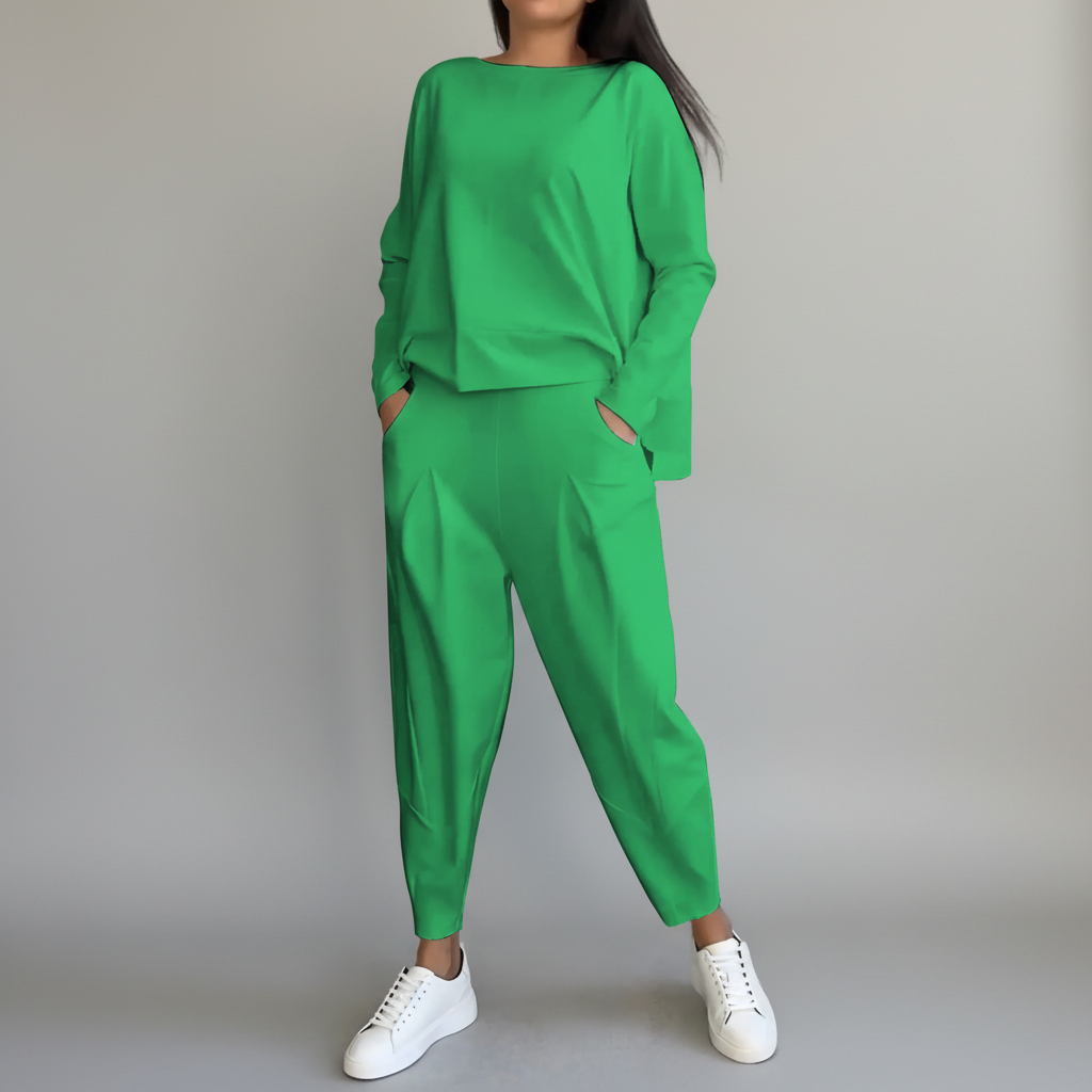 Loose Fit Two-Piece Leisure Set