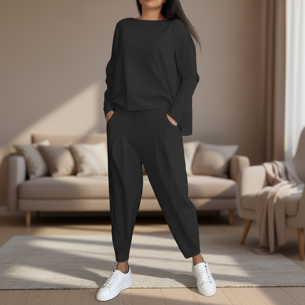 Loose Fit Two-Piece Leisure Set
