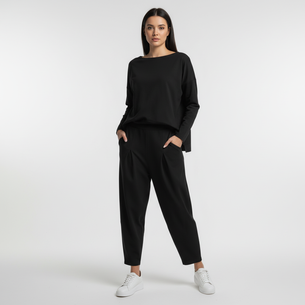 Loose Fit Two-Piece Leisure Set