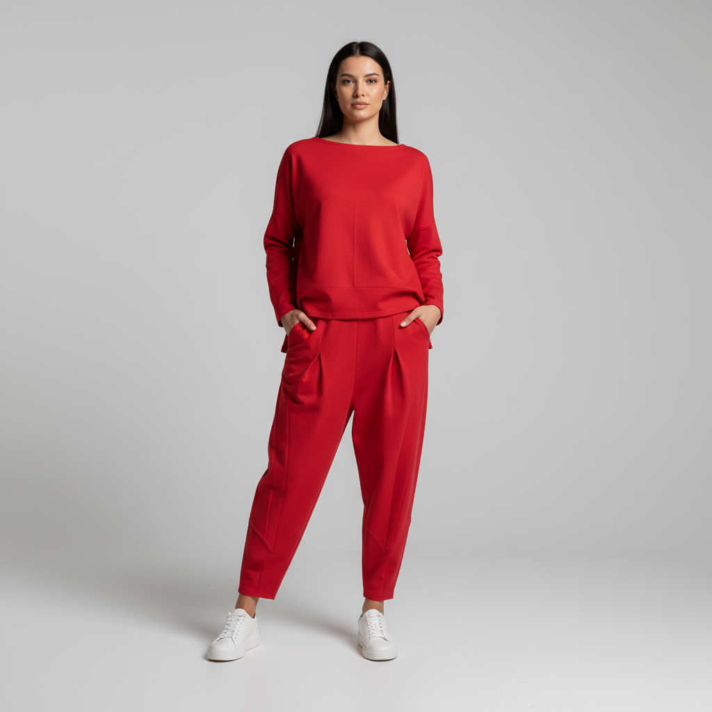 Loose Fit Two-Piece Leisure Set