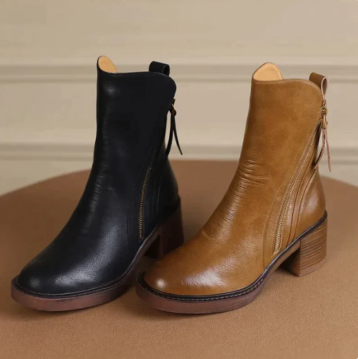PU Leather Ankle Boots