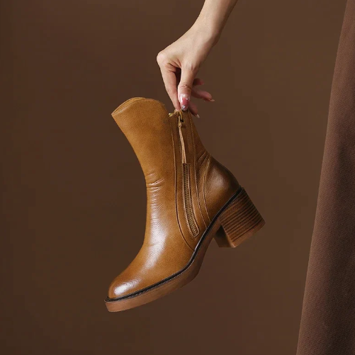 PU Leather Ankle Boots