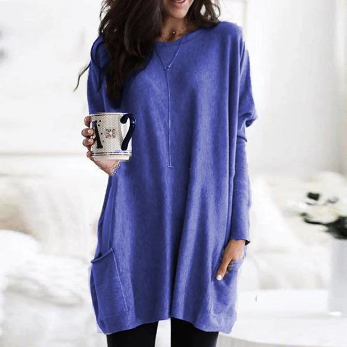 Aurelia Oversized Pocket Tunic Sweater