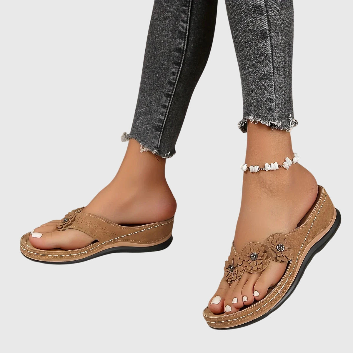Ergonomic Orthopedic Flip Flops with Arch Support