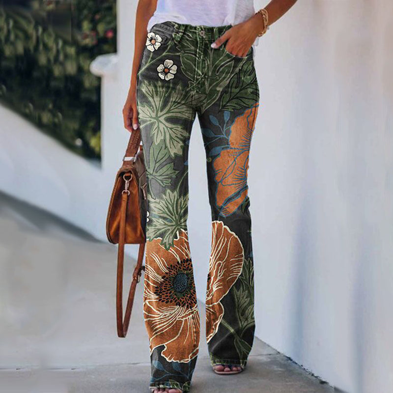 Women's High Waist Flare Jeans