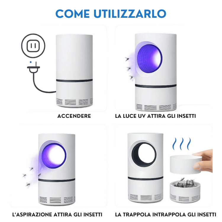 Electric UV Insect Trap for Mosquitoes and Flies