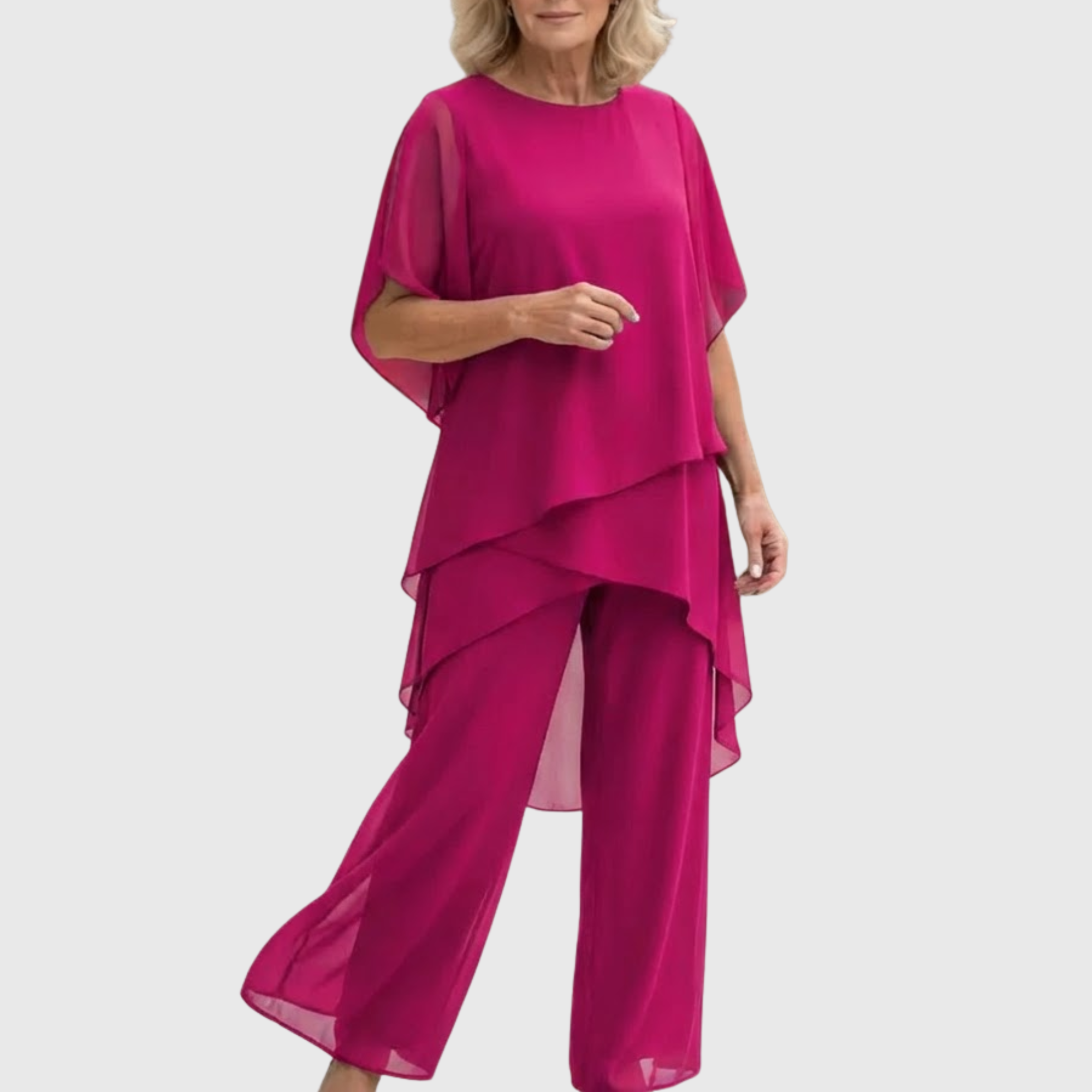 Draped Palazzo Trouser Suit