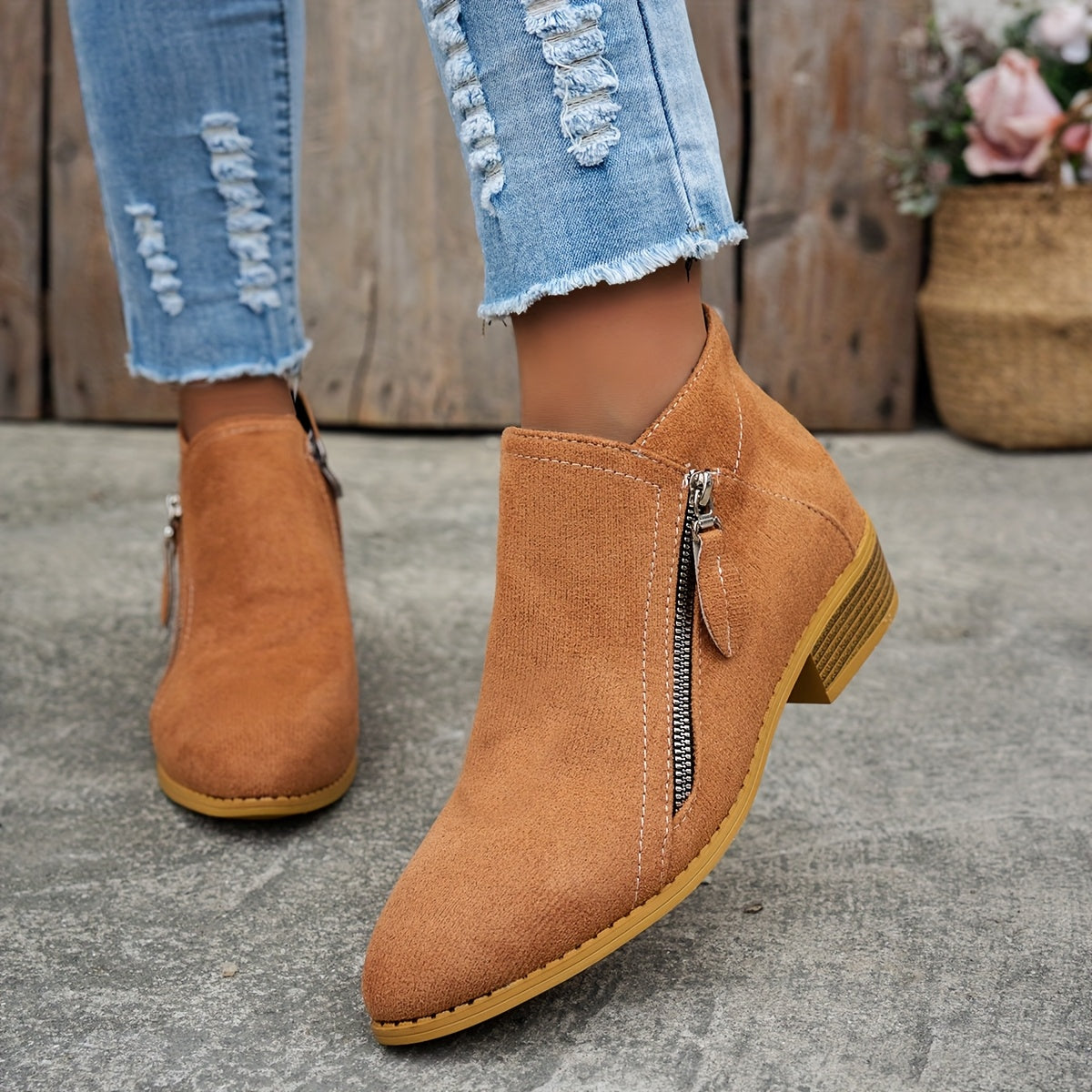 Joanna Zipper Closure Orthopedic Comfort Shoes