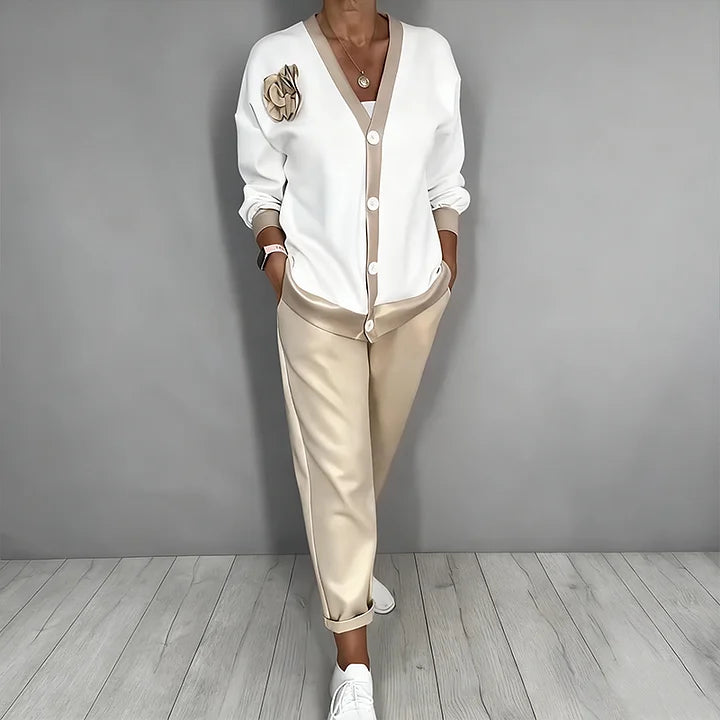 Ulyssa Button-Front Two-Piece Set
