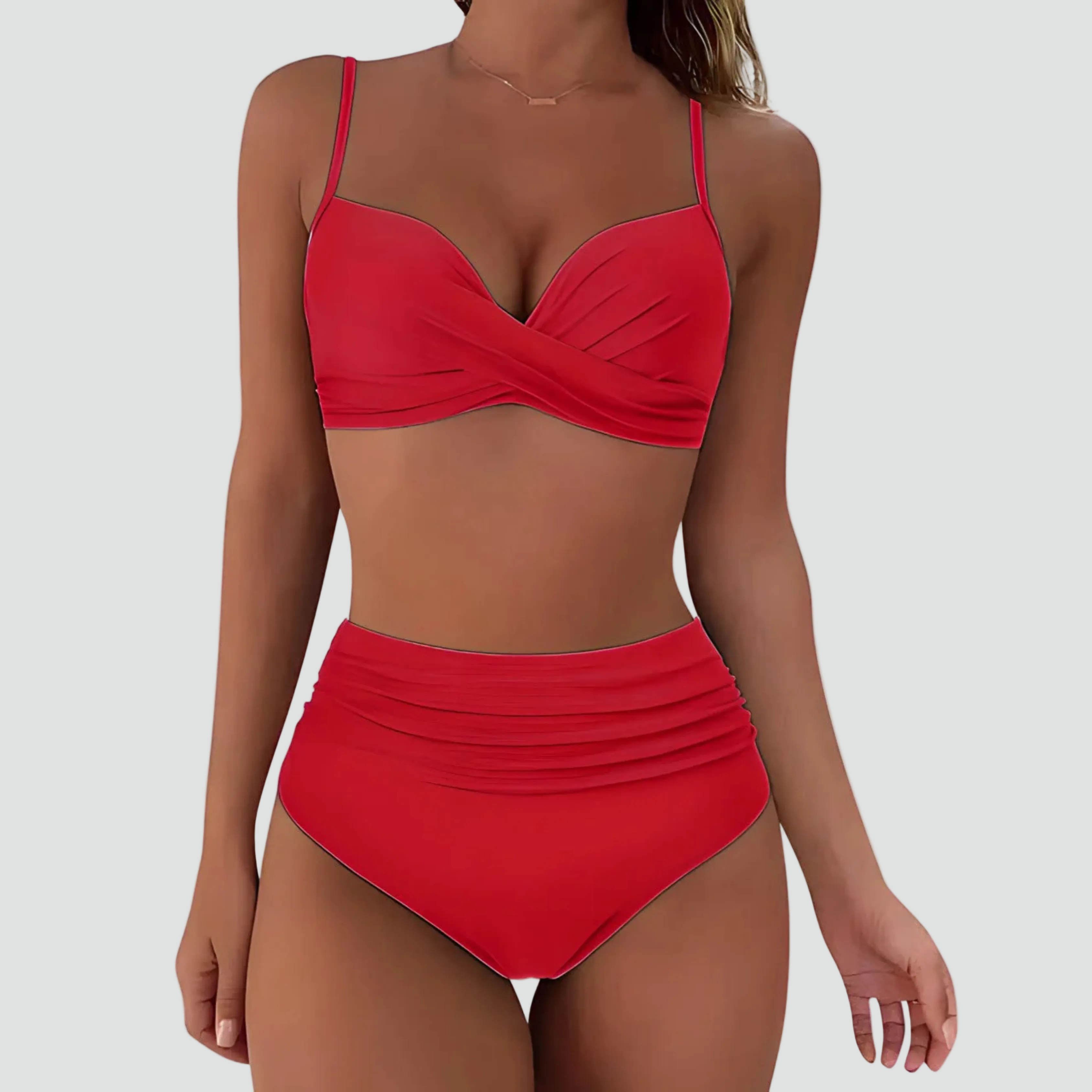 High-Waisted Push-Up Bikini Set