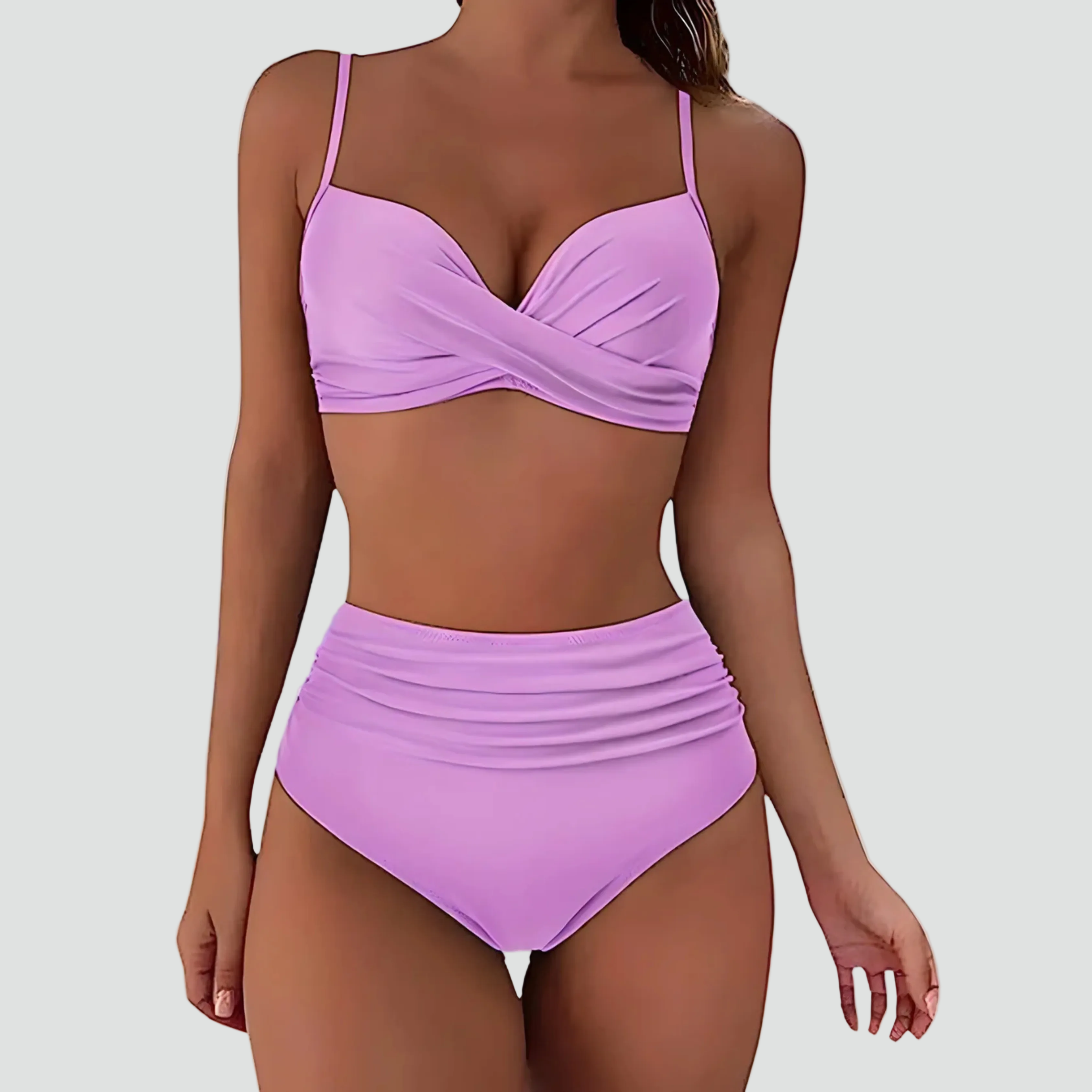 High-Waisted Push-Up Bikini Set