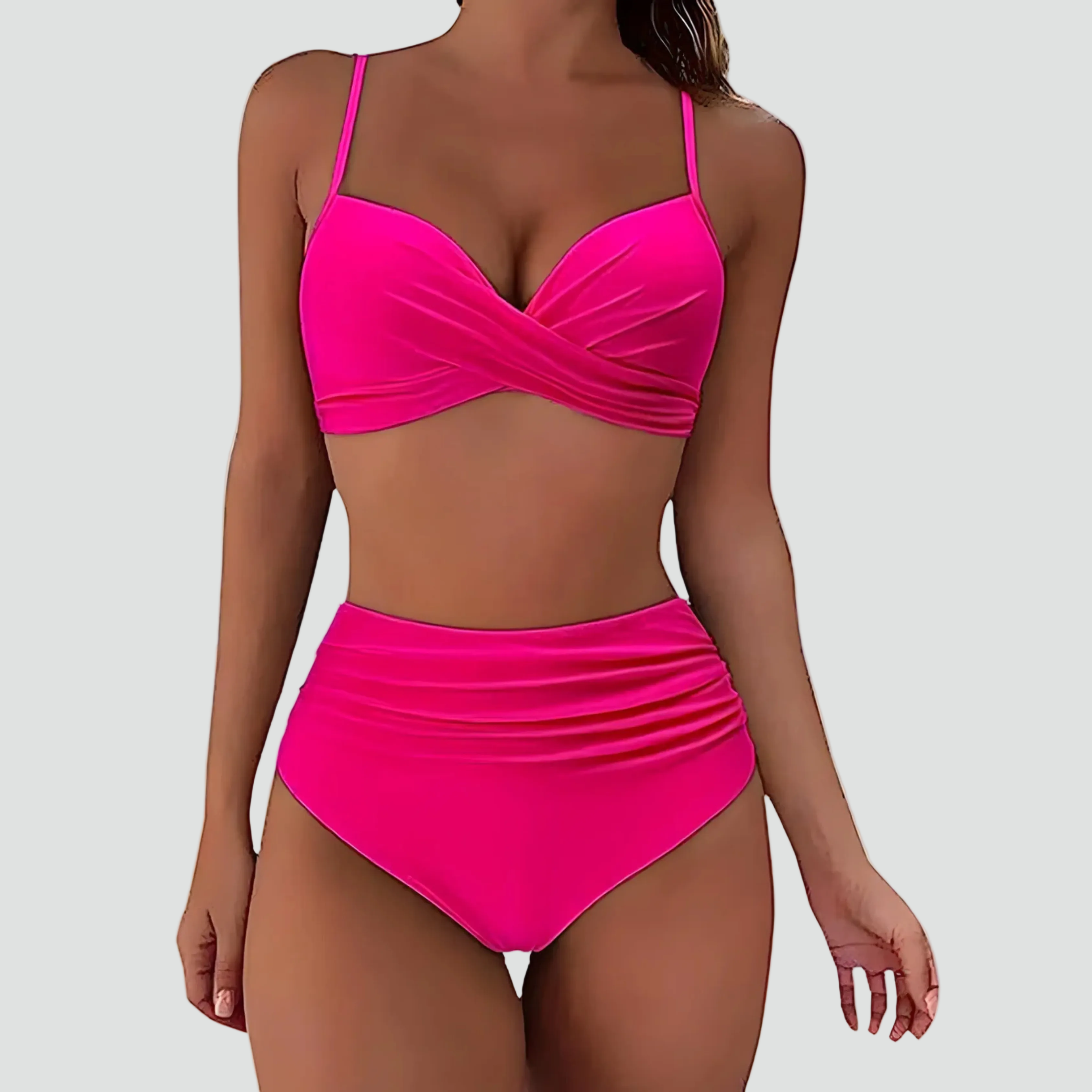 High-Waisted Push-Up Bikini Set