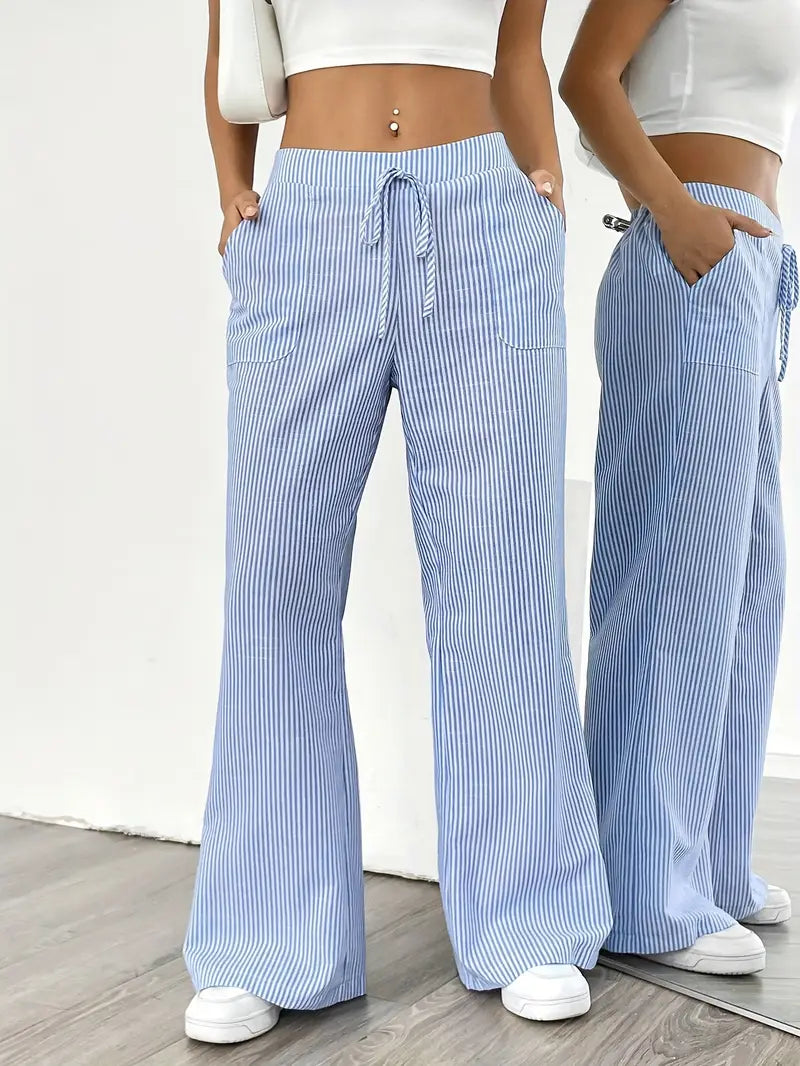 Linda Striped Straight Leg Pants