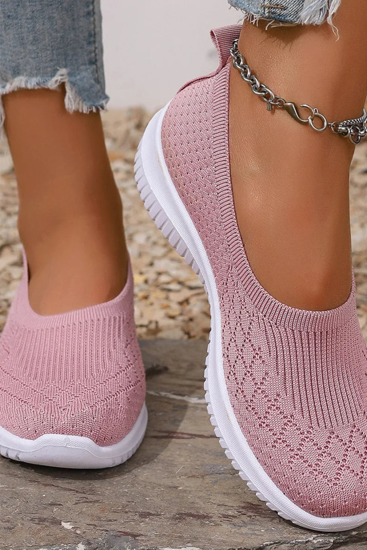 Breathable Slip-On Walking Sneakers