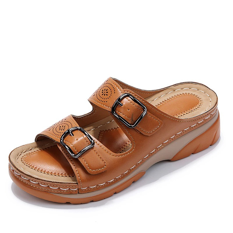 Wide Fit Orthopedic Sandals with PU Cushioned Sole