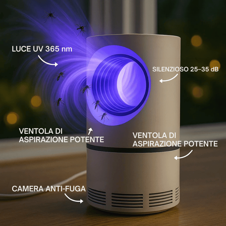 Electric UV Insect Trap for Mosquitoes and Flies