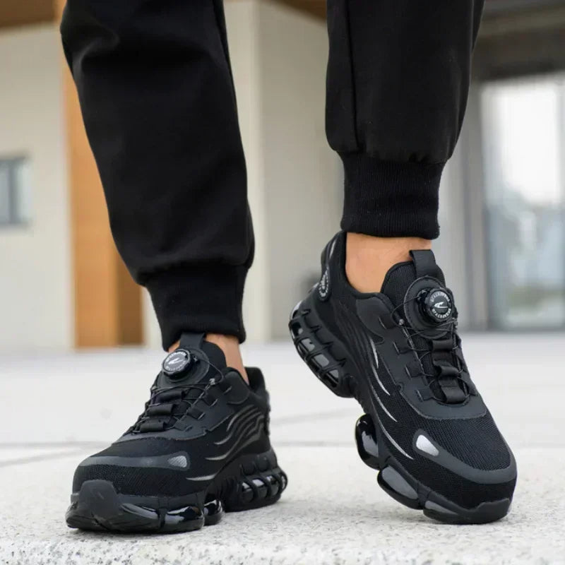 Steel Toe Safety Sneakers With Twist Lock Closure