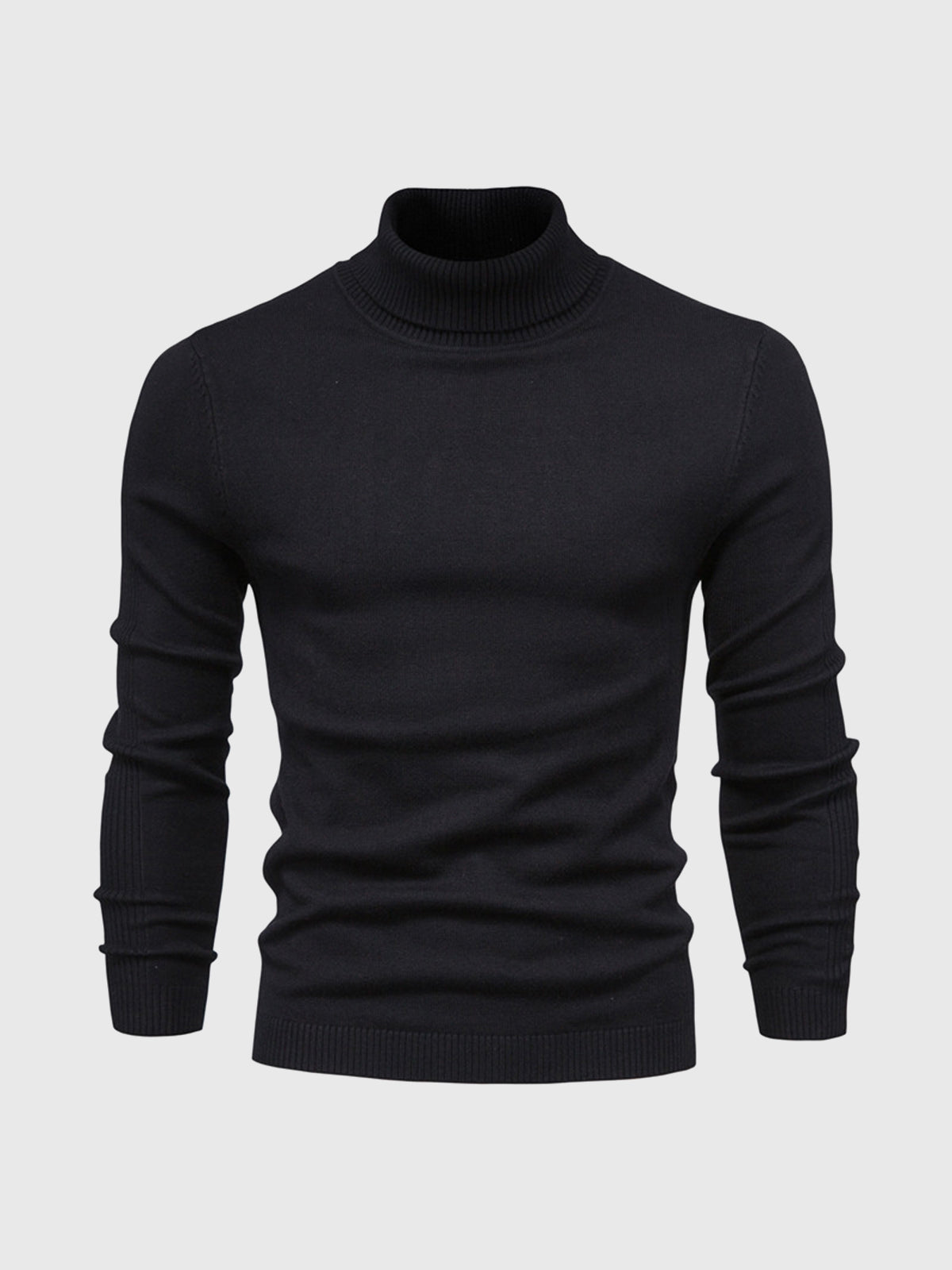 Soft Washable Cotton Turtleneck Sweater