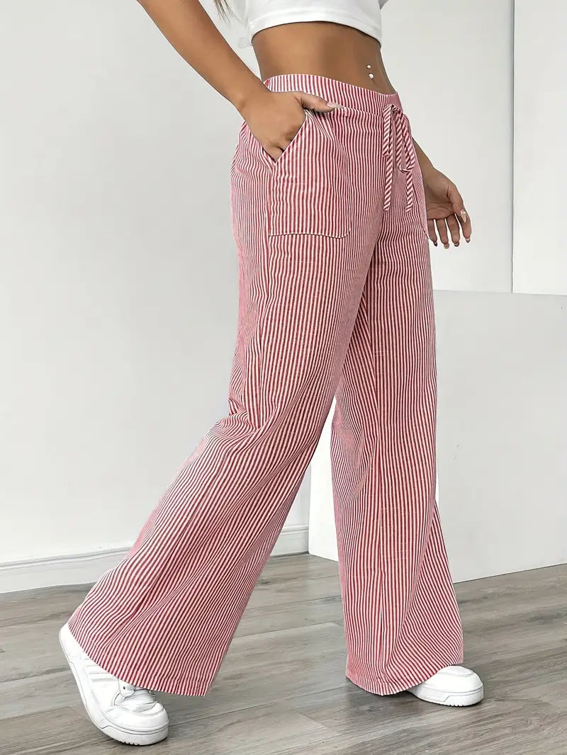 Linda Striped Straight Leg Pants