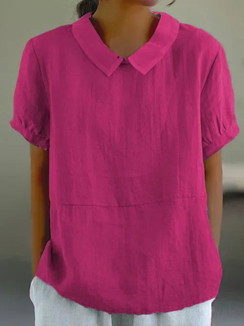 Cotton Shirt for Women - Elegant Button-Up Blouse for Any Occasion
