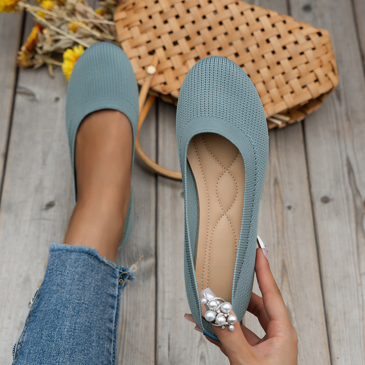 Women's Huarache-Style Slip-On Orthopedic Sneakers