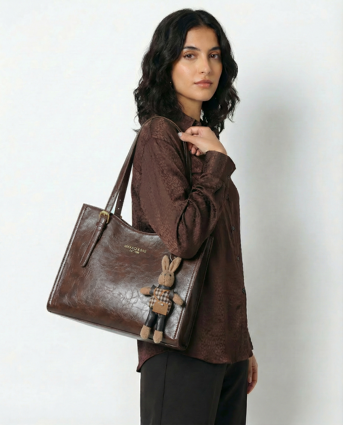 Compact Structured Shoulder Bag