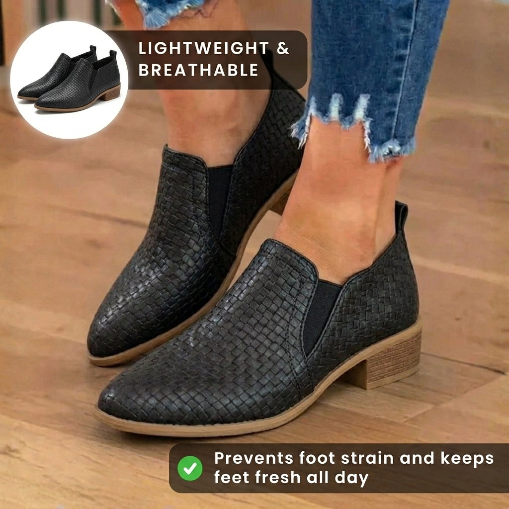 Chic Orthopedic Flat Sneakers Neutral Palette