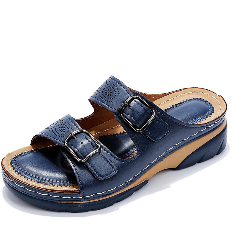 Wide Fit Orthopedic Sandals with PU Cushioned Sole