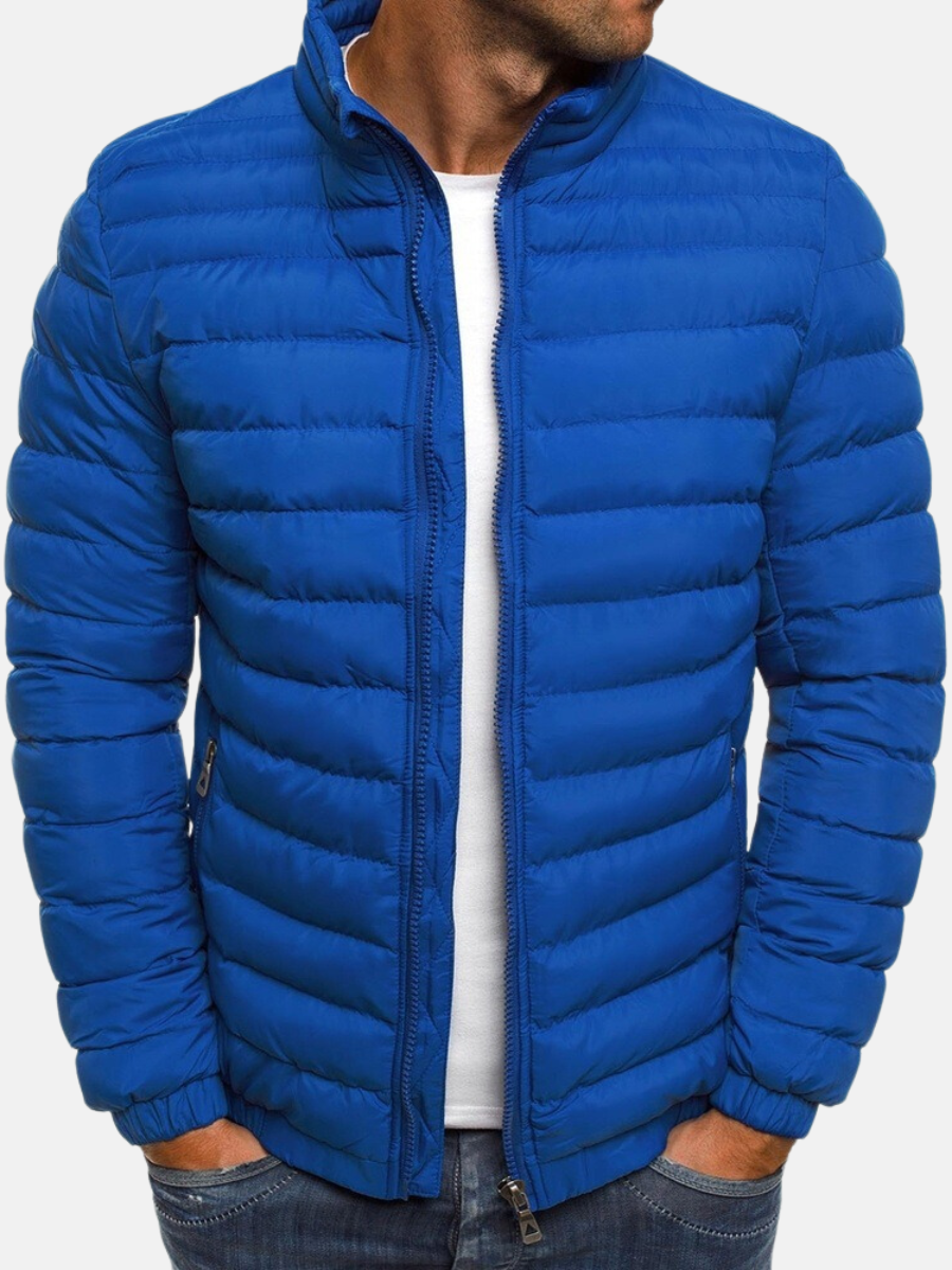 Men's Quilted Zip-Up Puffer Jacket