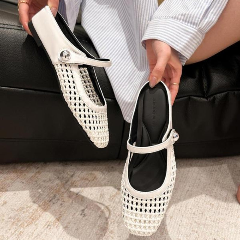 Women's Tressa Orthopedic Woven Mule Flats