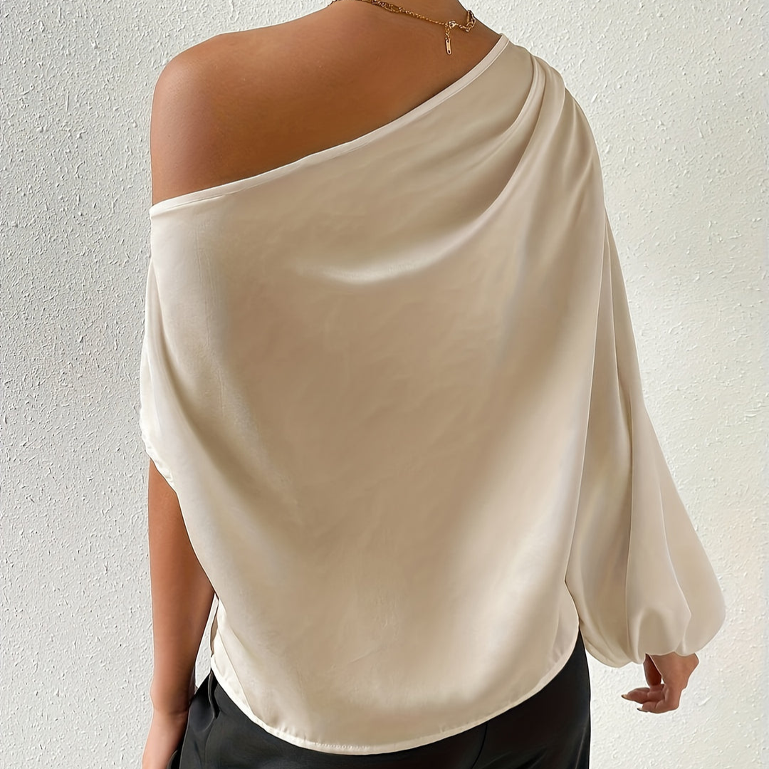 Smooth Satin Structured Fit Blouse