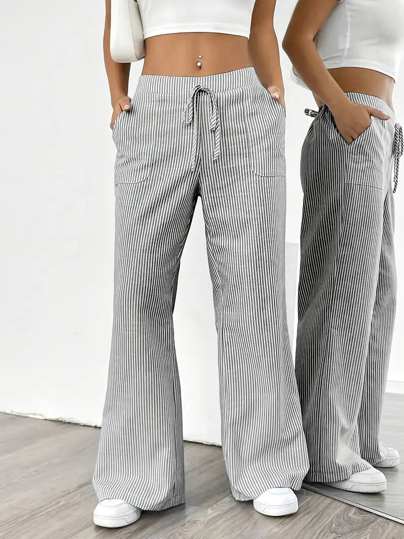 Linda Striped Straight Leg Pants