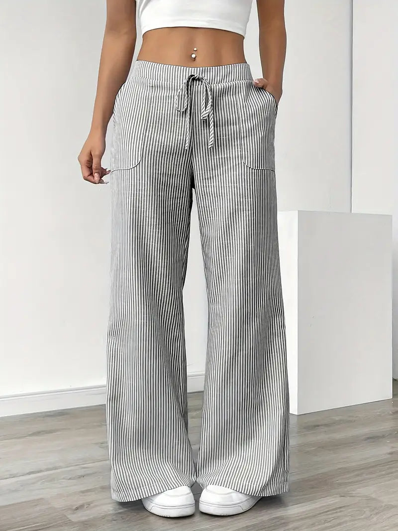 Linda Striped Straight Leg Pants