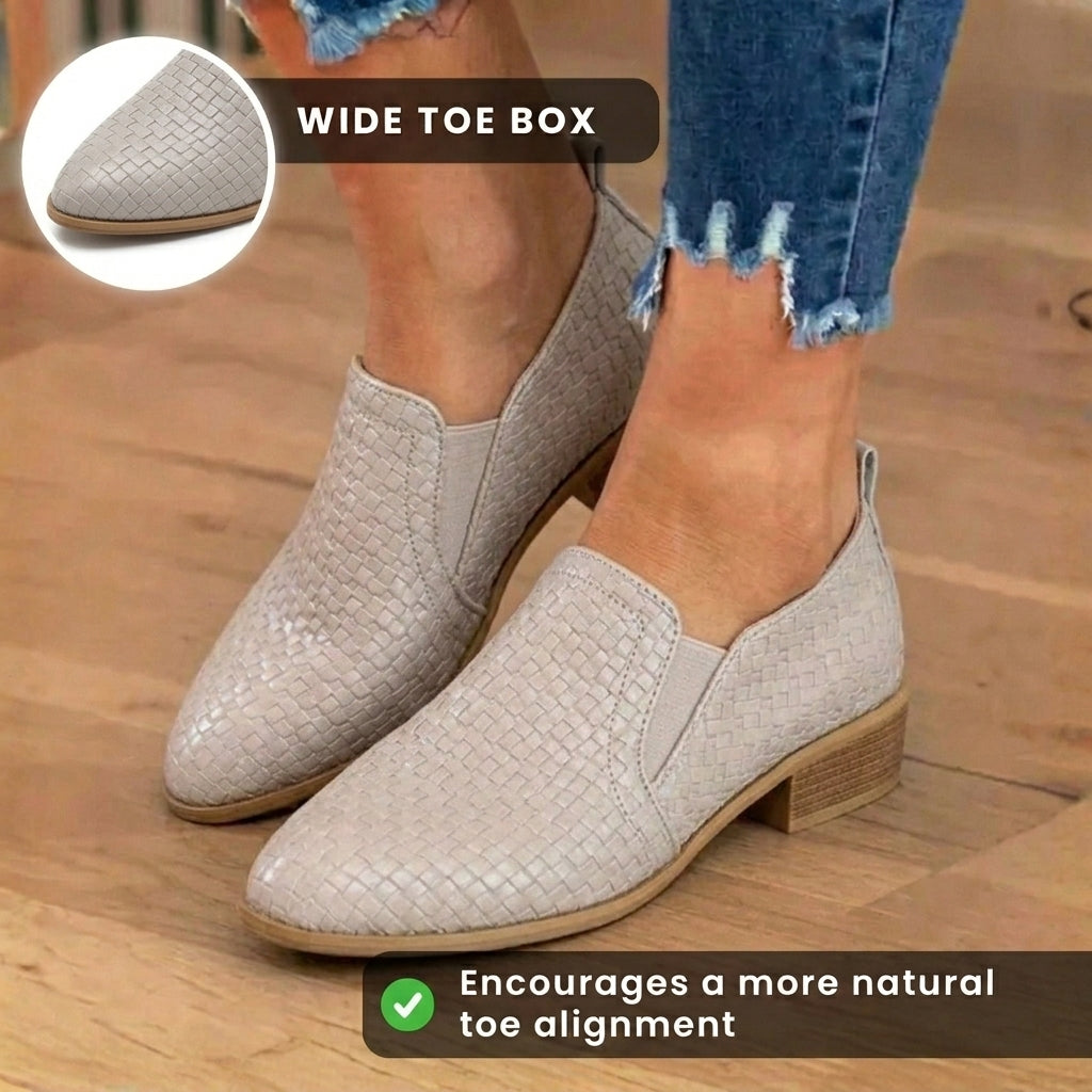 Chic Orthopedic Flat Sneakers Neutral Palette