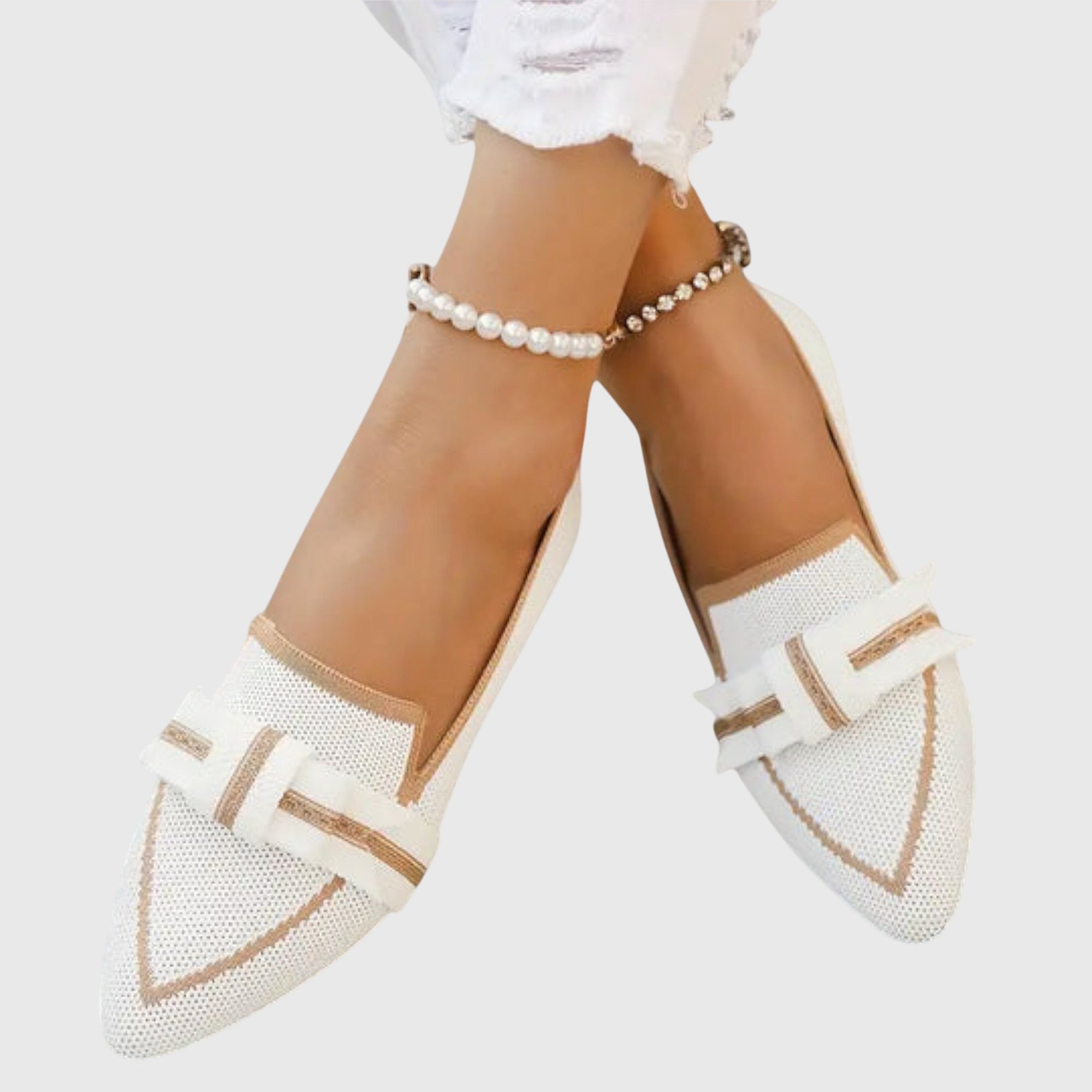 Knot Detail Comfort Loafers With Flat Sole