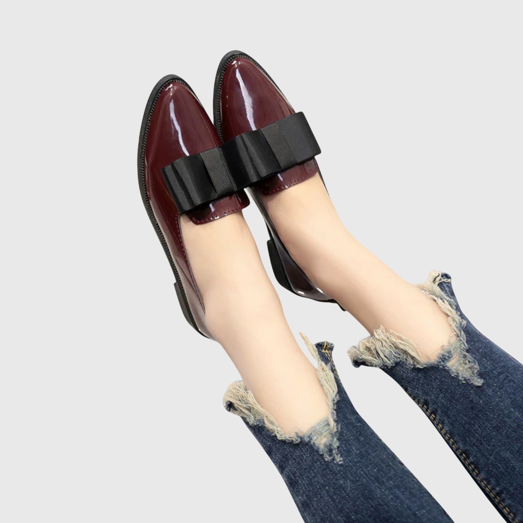 Round Toe Minimalist Slip-On Loafers for Women