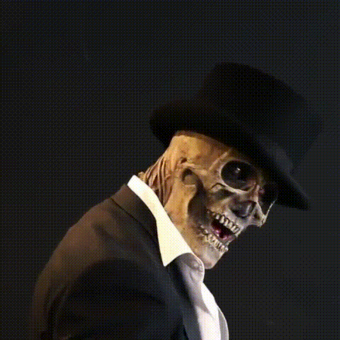 Realistic Skeleton Halloween Costume With Skull Mask