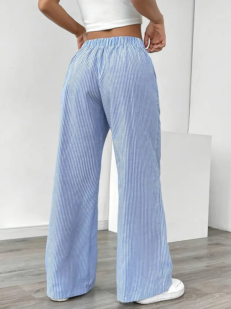 Linda Striped Straight Leg Pants