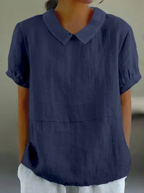 Cotton Shirt for Women - Elegant Button-Up Blouse for Any Occasion