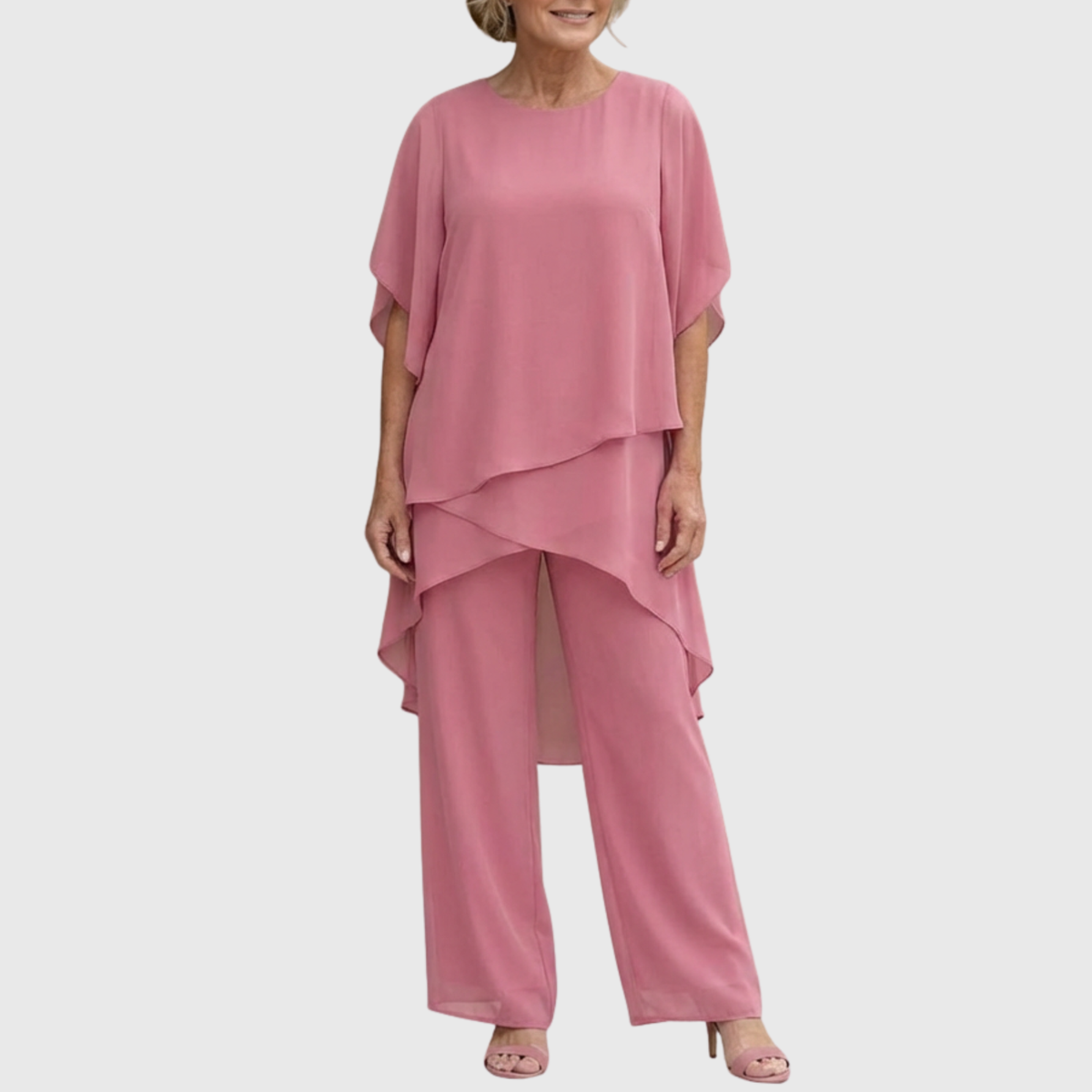 Draped Palazzo Trouser Suit
