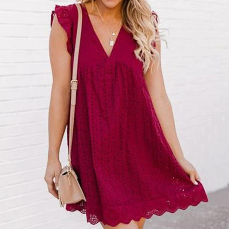 Women's 2-in-1 Cotton Summer Dress With Pockets