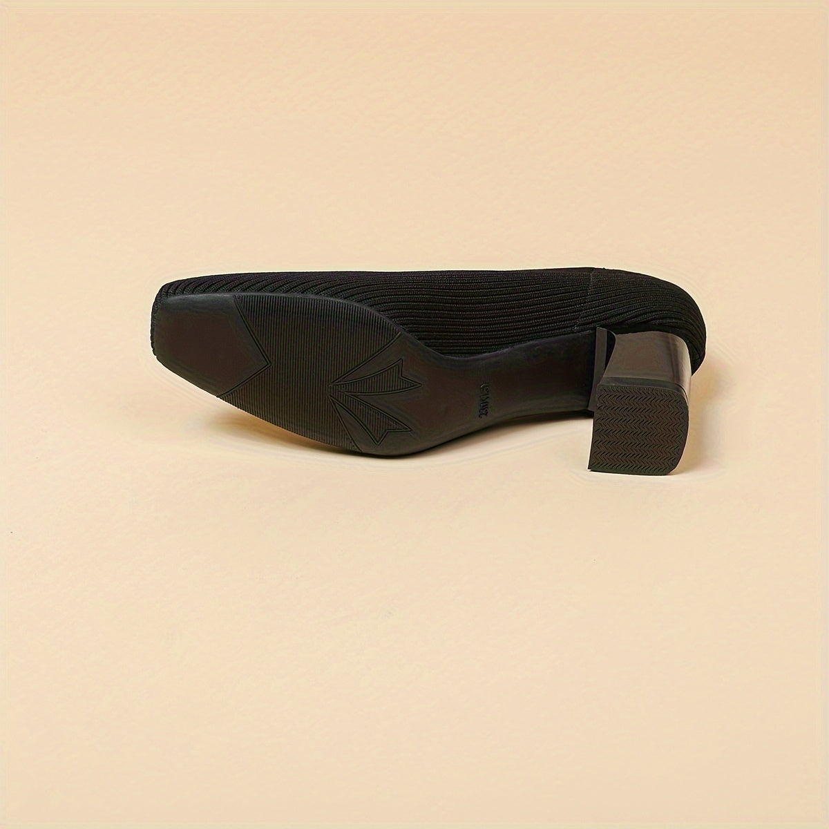 Pointed Toe Orthopedic Block Heel Pumps