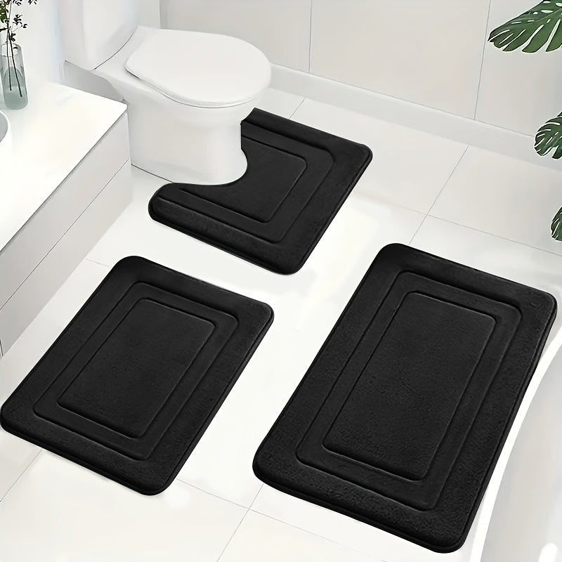 Luxe Memory Foam Bath Mat Set